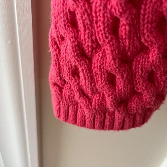 Talbots V Neck Cable Sweater, Petite Medium - Picture 3 of 6